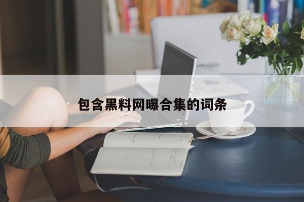 包含黑料网曝合集的词条
